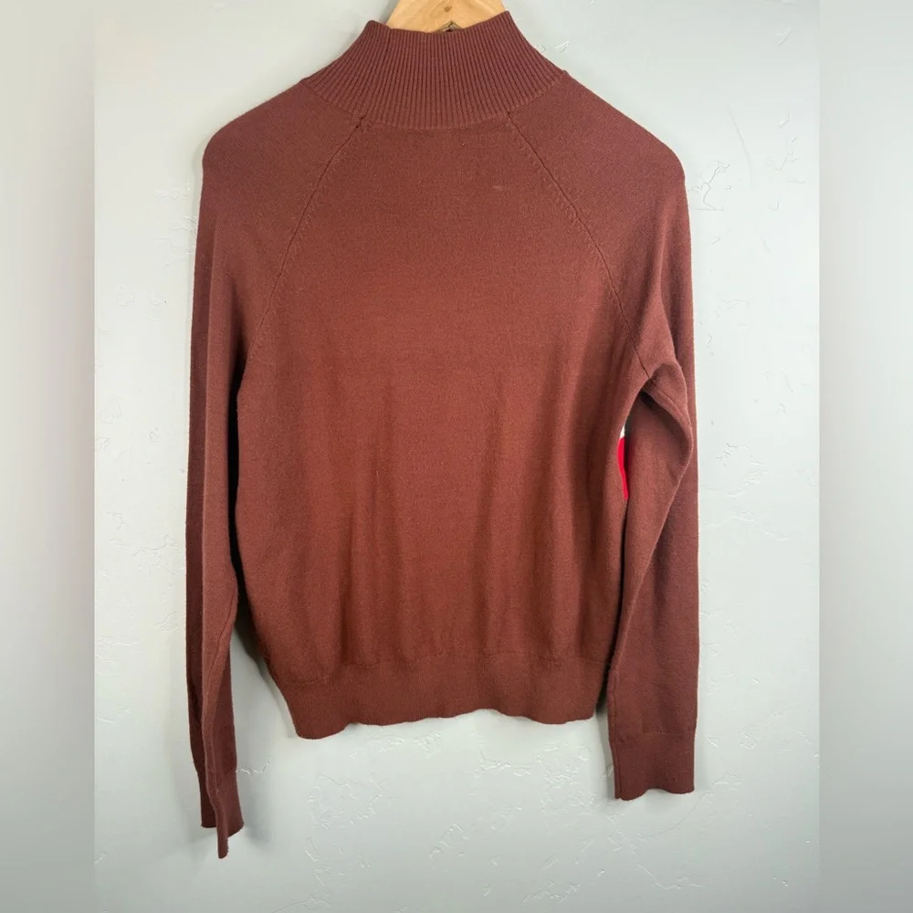Aerie Offline Turtleneck Chillside Ski Sweater Graphic Long Sleeve Top M